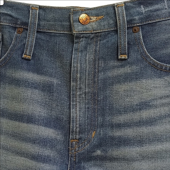 🆕 MADEWELL "THE PERFECT JEAN SHORT" HIGH RISE DENIM SHORTS - Picture 2 of 9